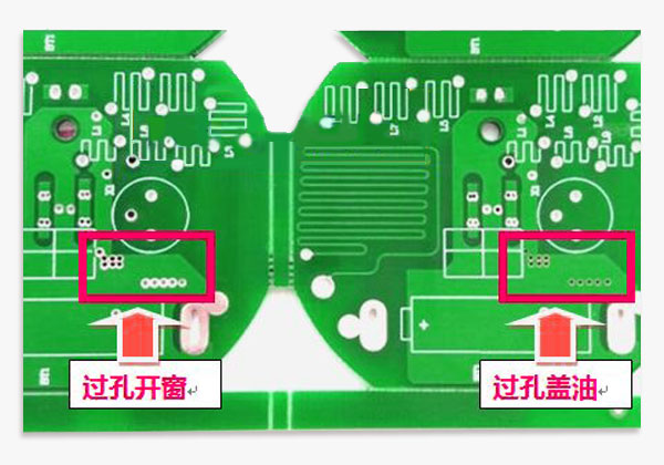 過(guò)孔蓋油”和“過(guò)孔開(kāi)窗”如何正確區(qū)分 過(guò)孔蓋油與過(guò)孔開(kāi)窗的區(qū)別